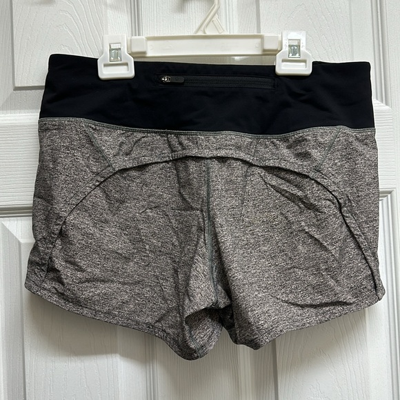 Lululemon Run Times Short II *4" Heather Lux Multi Black / Black - Picture 8 of 16